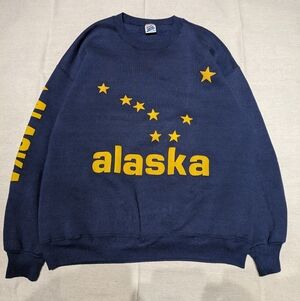 Vintage Alaska crewneck made in USA men's L
